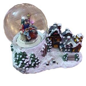 Holiday Snow Globe with Village Scene